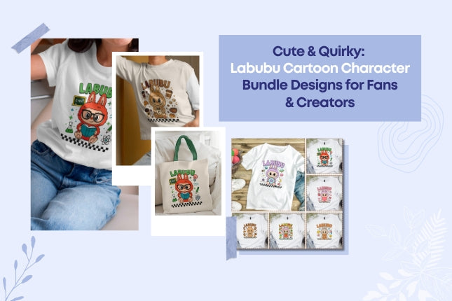 Characters For Spring Cute & Quirky: Labubu Cartoon Character Bundle Designs for Fans ...
