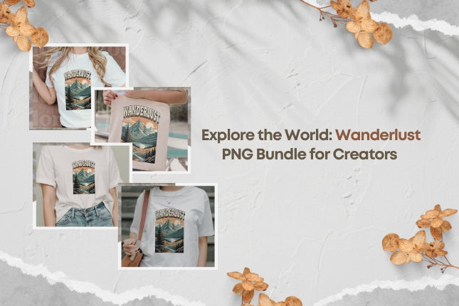 Explore the World: Wanderlust PNG Bundle for Creators