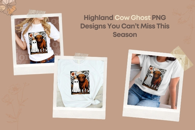 Highland Cow Ghost PNG Designs You Can’t Miss This Season 👻