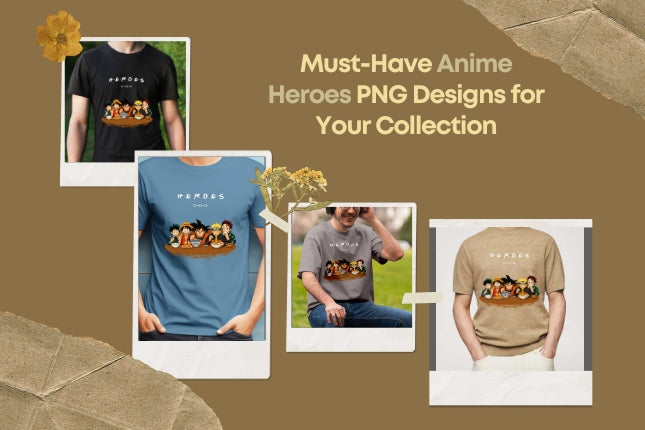 Must-Have Anime Heroes PNG Designs for Your Collection