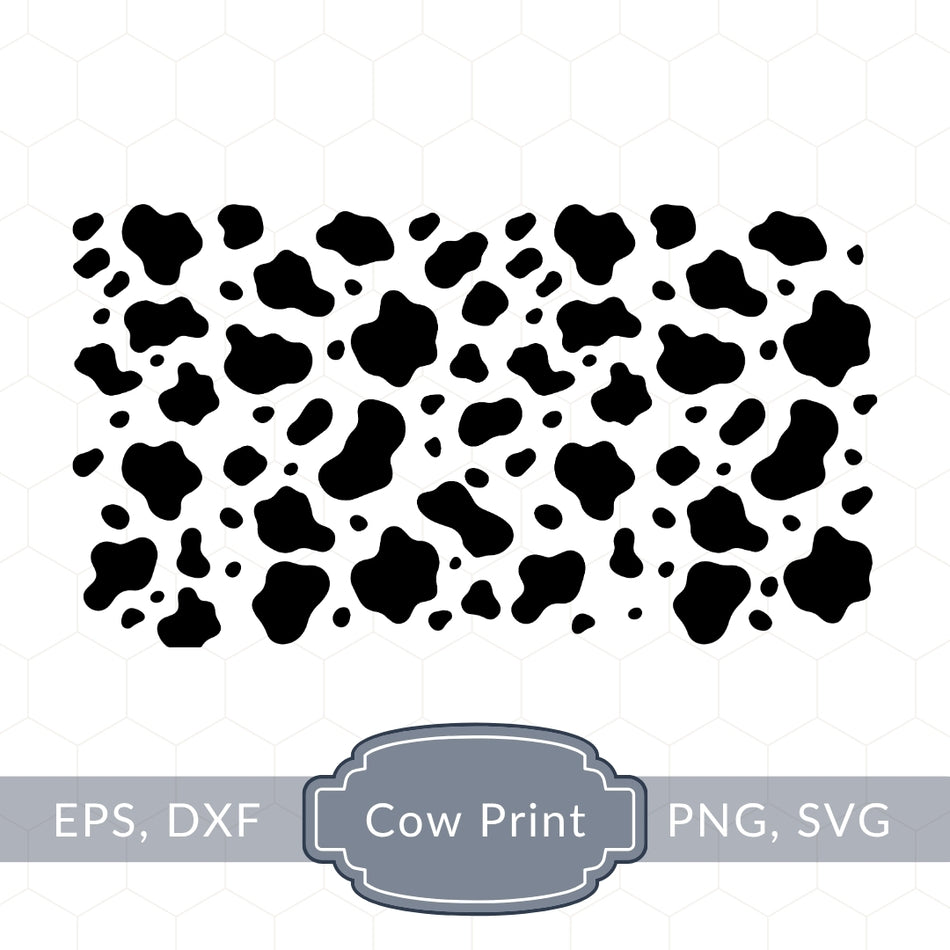 Cow Print SVG Bundle, Cow Pattern SVG PNG, Animal Print Cut Files, Cricut Silhouette Files, Cowhide Pattern Clipart, Instant Download A 1297