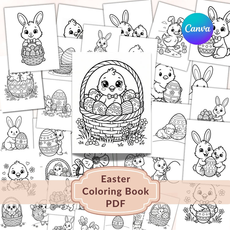 Easter Coloring Book Pages Kids Printable Easter Bunny Coloring Pages ...