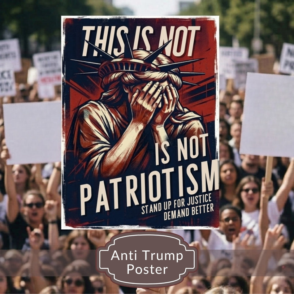 Protest Poster Wall Art, Political Statement Print, Democracy Art Print, Activism Poster, Social Justice Wall Decor, Printable Protest Sign A 1380