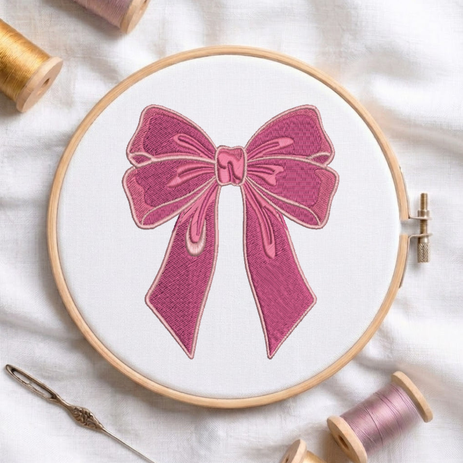 Bow Machine Embroidery Design  ED 67