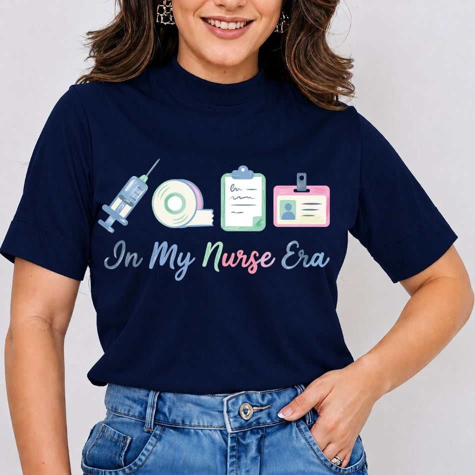 In My Nurse Era SVG PNG, Cute Registered Nurse Clipart, Medical Equipment Sublimation Graphic File