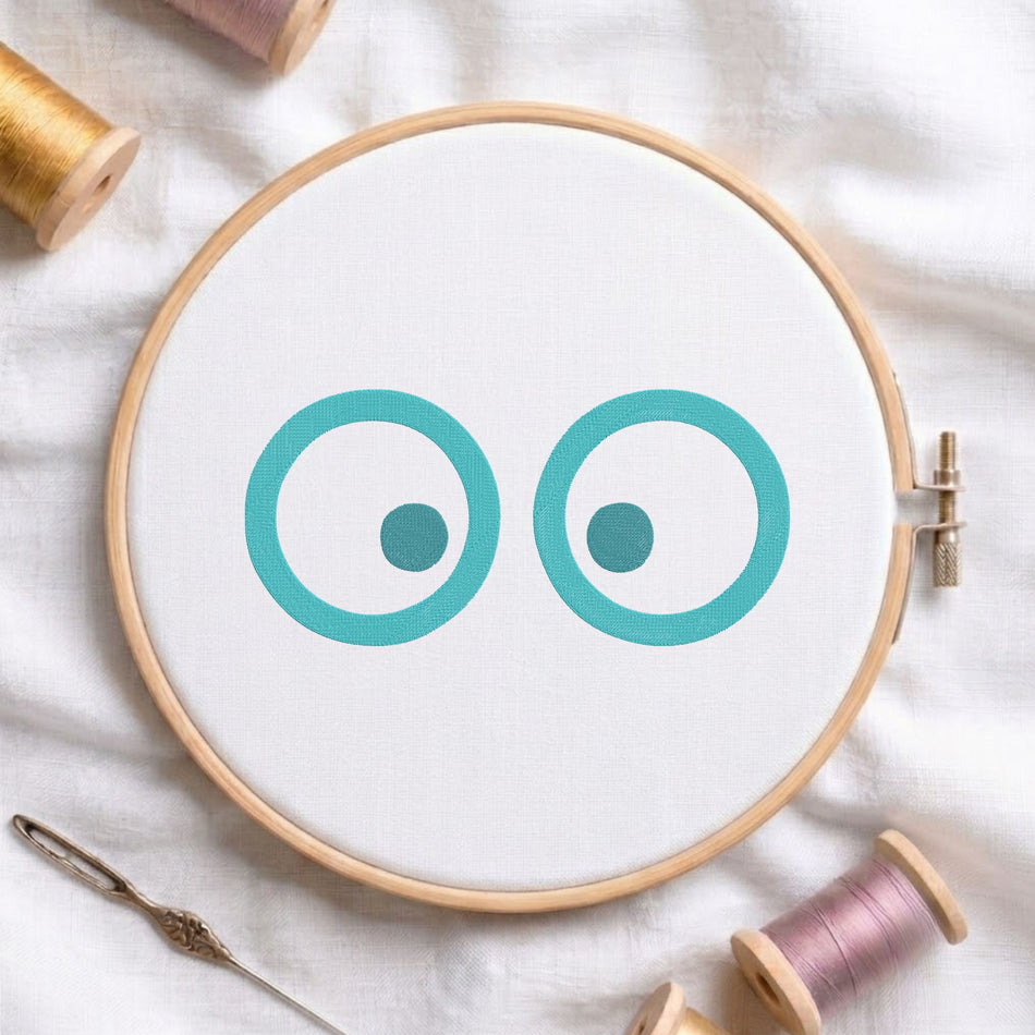 Eyes Machine Embroidery Design ED 507.9