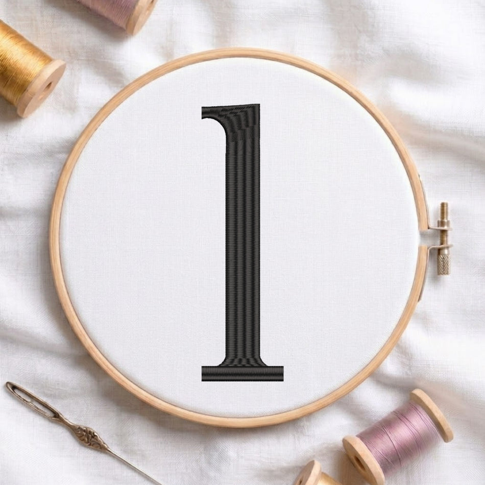Serif alphabet  Machine Embroidery Design ED 374.12