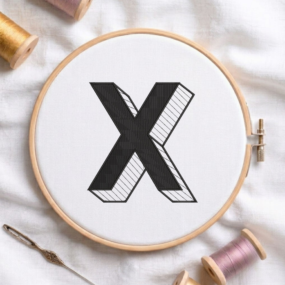 Patrima Test Letter Machine Embroidery Design ED 478.60