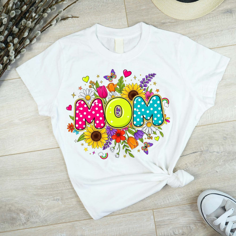 Mom PNG | Floral Mom Life Sublimation Design | Retro Mother's Day Clipart | Instant Download - C161