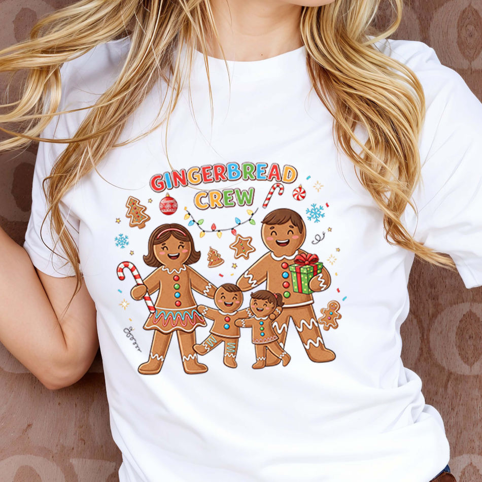 Gingerbread Crew PNG | Family Christmas Sublimation Design | Cookie Family Clipart | Instant Download - C106