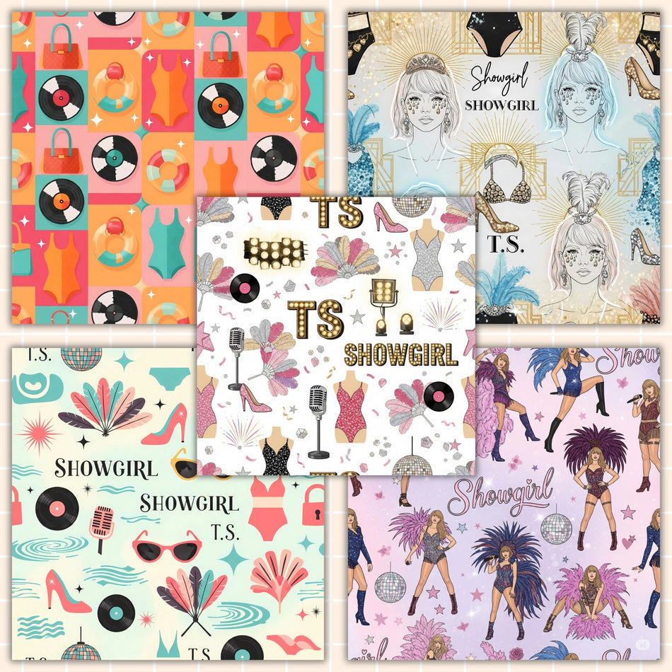 Showgirl PNG Bundle | 10 Taylor Swift Inspired Sublimation Designs | Digital Paper | Instant Download - C110