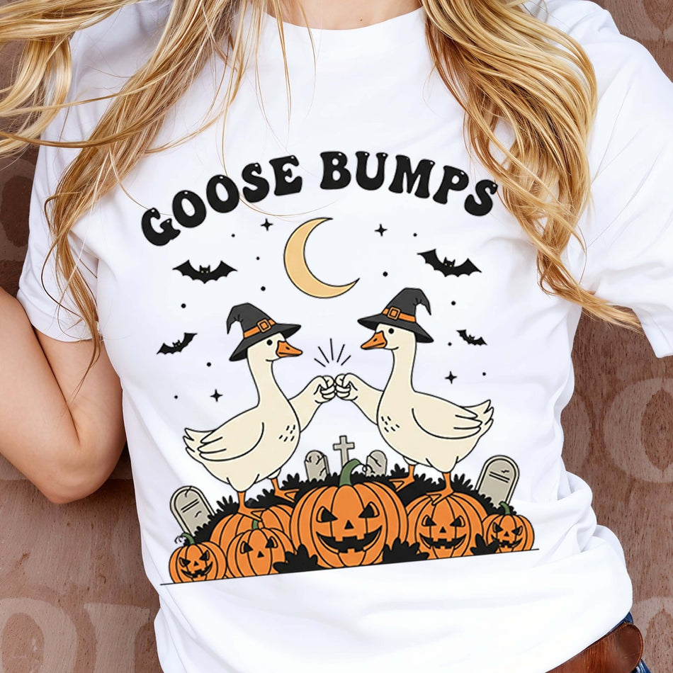 Goose Bumps PNG | Halloween Sublimation Design | Funny Geese Clipart | Instant Download - C175