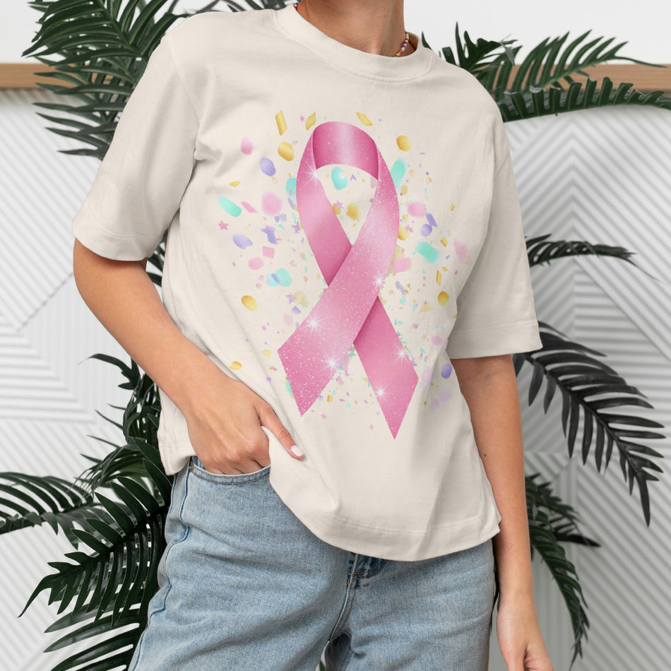 Pink Ribbon PNG | Breast Cancer Awareness Sublimation | Glitter Support Clipart | Instant Download - C179