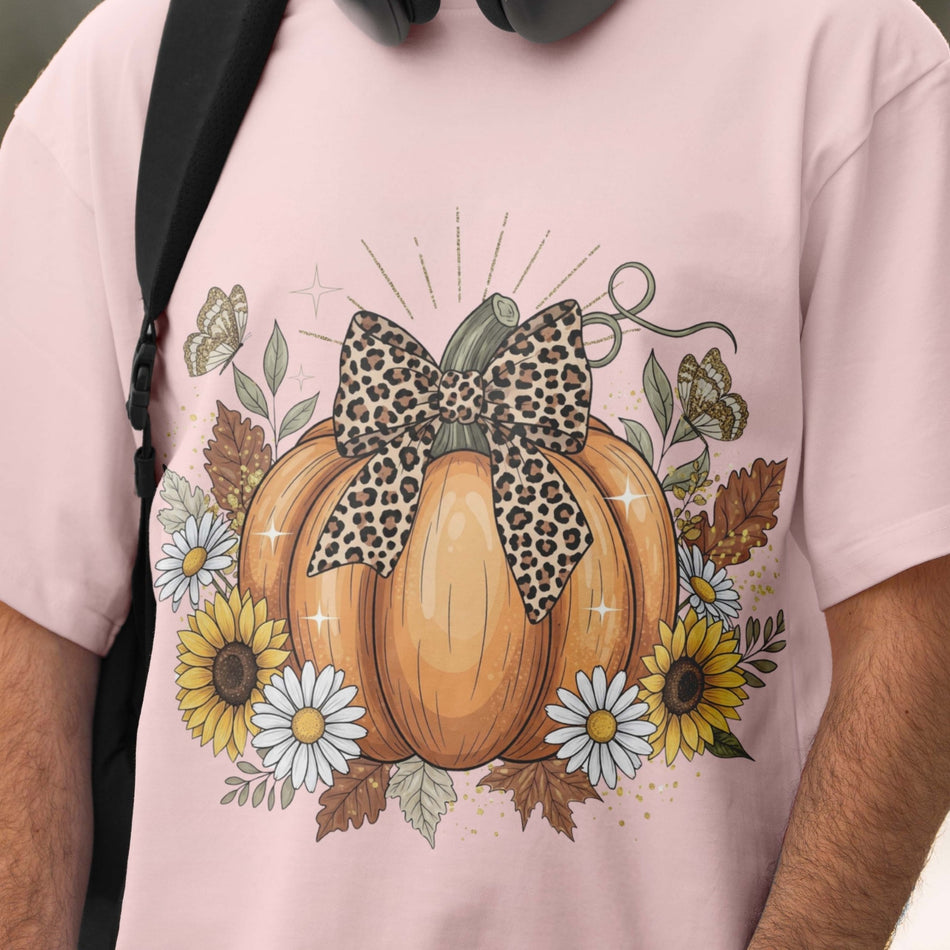 Leopard Print Pumpkin PNG | Fall Sublimation Design | Autumn Clipart | Instant Download - C158