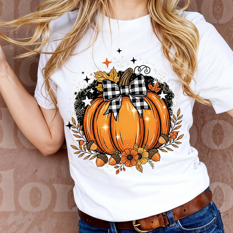 Buffalo Plaid Pumpkin PNG | Fall Sublimation Design | Autumn Clipart | Instant Download - C157