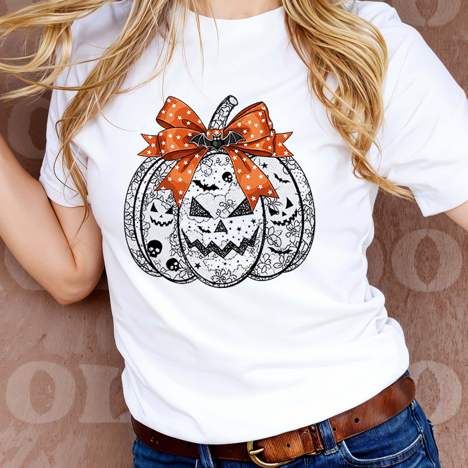Halloween Pumpkin PNG | Intricate Jack-o'-Lantern Sublimation Design | Spooky Clipart | Instant Download - C111