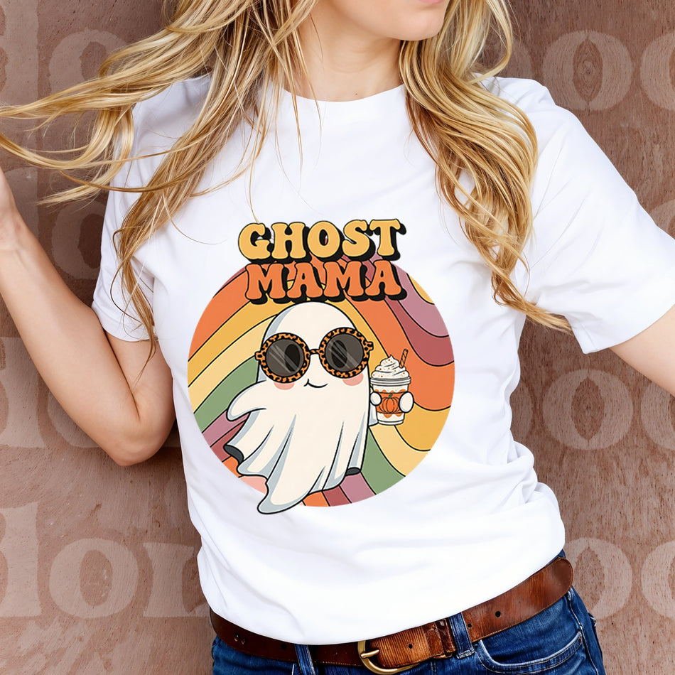 Ghost Mama PNG | Spooky Retro Sublimation Design | Halloween Mom Shirt | Instant Download - C66