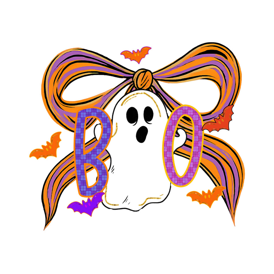 Boo PNG | Spooky Coquette Ghost | Halloween Sublimation Design | Instant Download - C40
