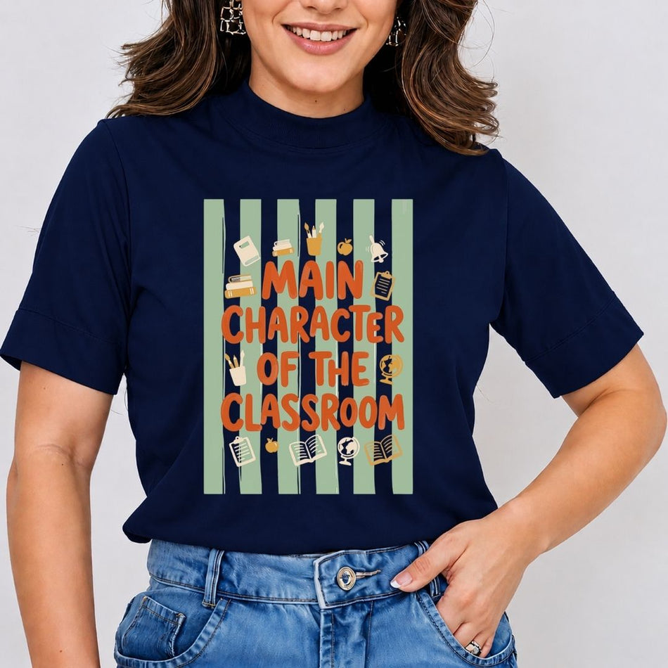 Main Character Of The Classroom PNG - Retro Teacher Design - A 1717