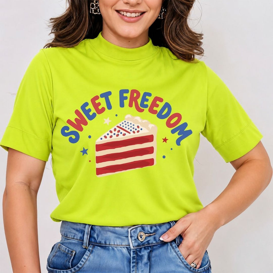 Patriotic Dessert T-Shirt PNG - Sweet Freedom Graphic File - A 1722
