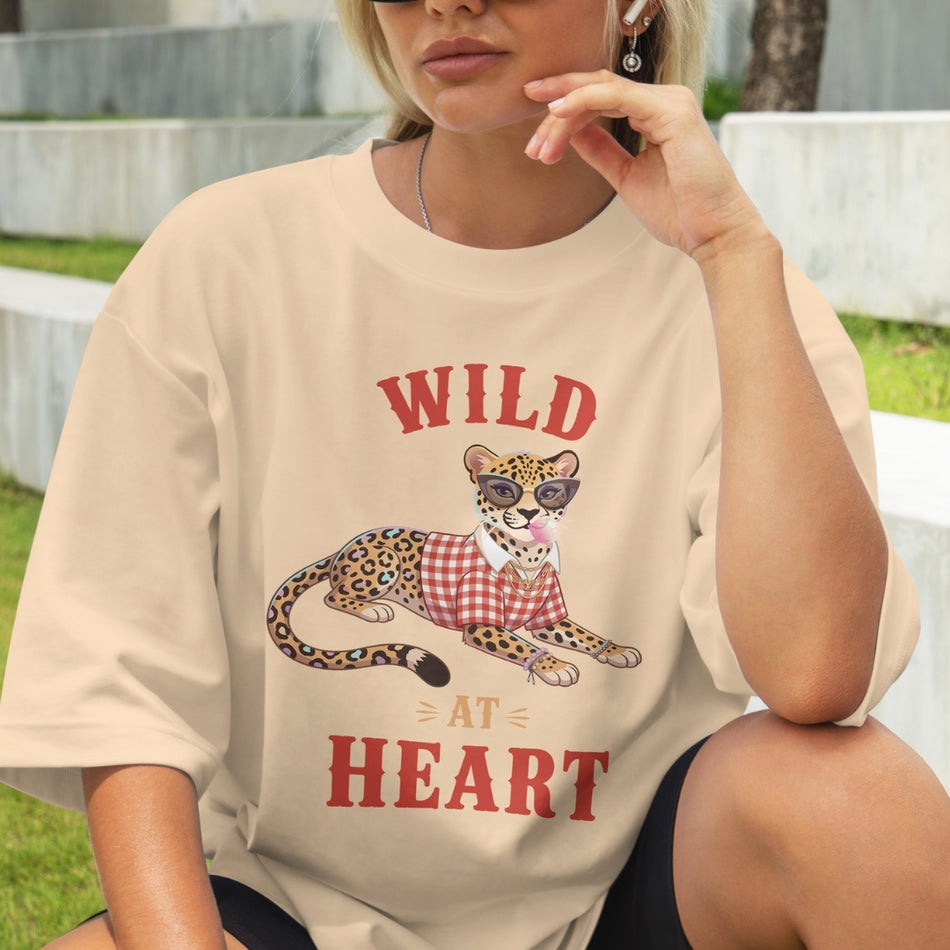 Wild At Heart PNG - Funny Preppy Leopard Shirt Design - A 1480