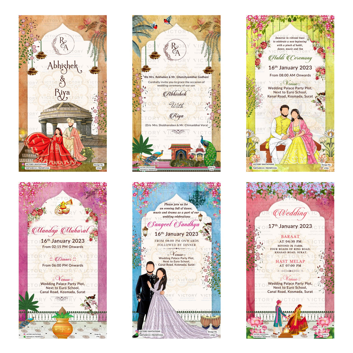 Wardrobe Planner Invitation Template, Editable Digital Wedding Planner Invite, Printable Indian Marriage Ceremony Bundle, Personalizable Cultural Event Design