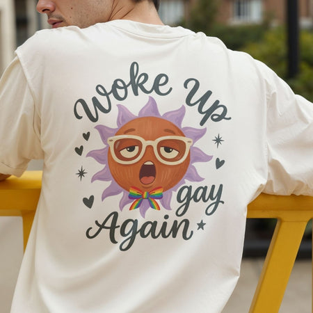 Funny Be Who You Are For Your Pride PNG | Men's White T-Shirt Back Design