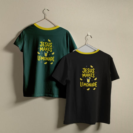 Christian Jesus Makes Lemonade PNG | Retro Faith Ringer Tee Sublimation