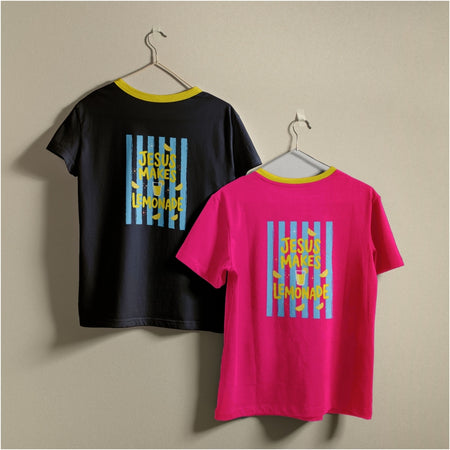 Christian Jesus Makes Lemonade PNG | Striped Retro Ringer Tee Sublimation Graphic