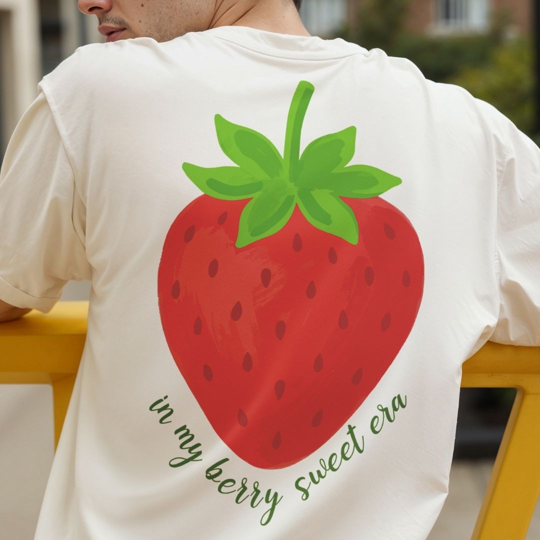 Trendy Strawberry Era Shirt Design, In My Berry Sweet Era Digital Download, Unisex Vintage Fruit Tee PNG