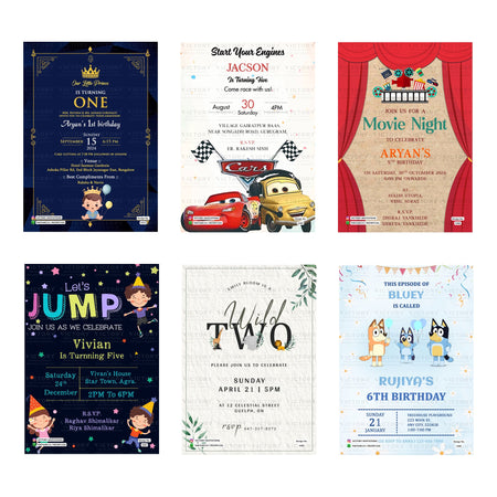 Custom Birthday Invitation Template, Editable Digital Party Invite, Printable Birthday Party Invitation Bundle, Personalizable Invite Design   