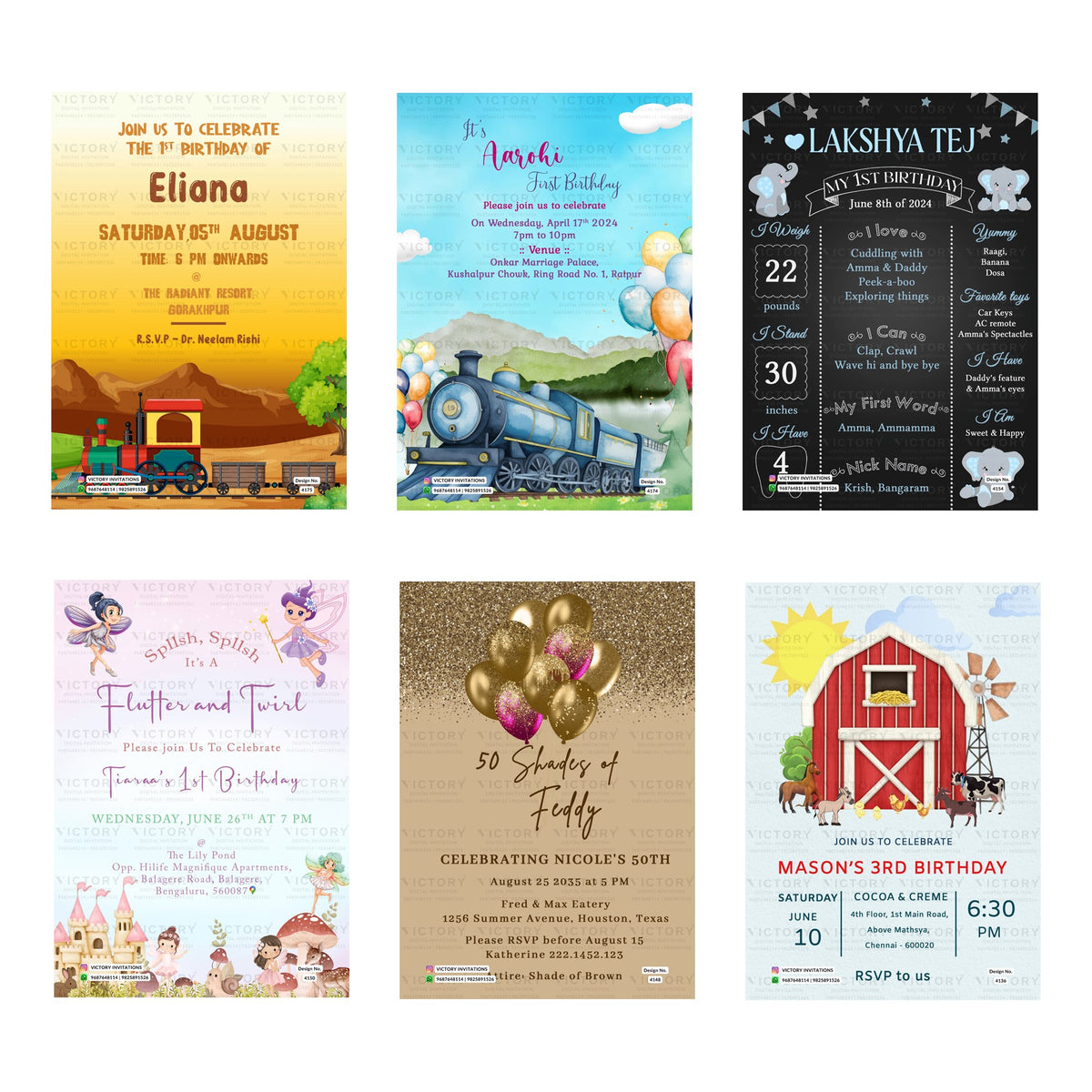 Custom Birthday Invitation Template, Editable Digital Party Invite, Printable Birthday Party Invitation Bundle, Personalizable Invite Design   