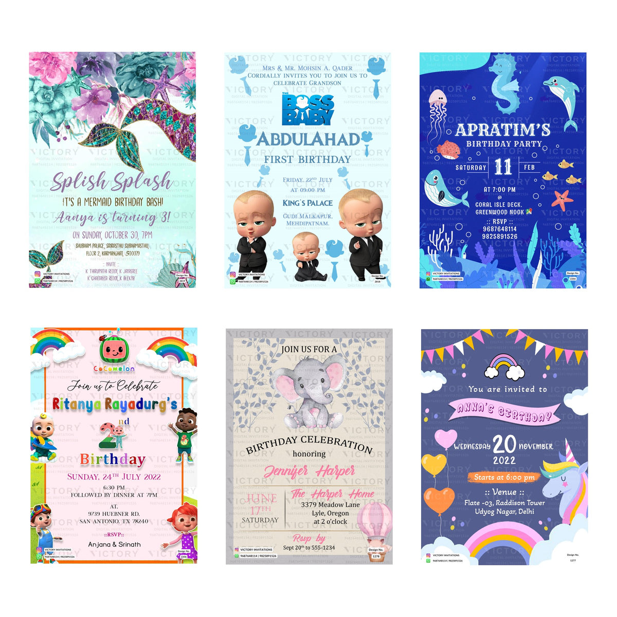 Custom Birthday Invitation Template, Editable Digital Party Invite, Printable Birthday Party Invitation Bundle, Personalizable Invite Design   