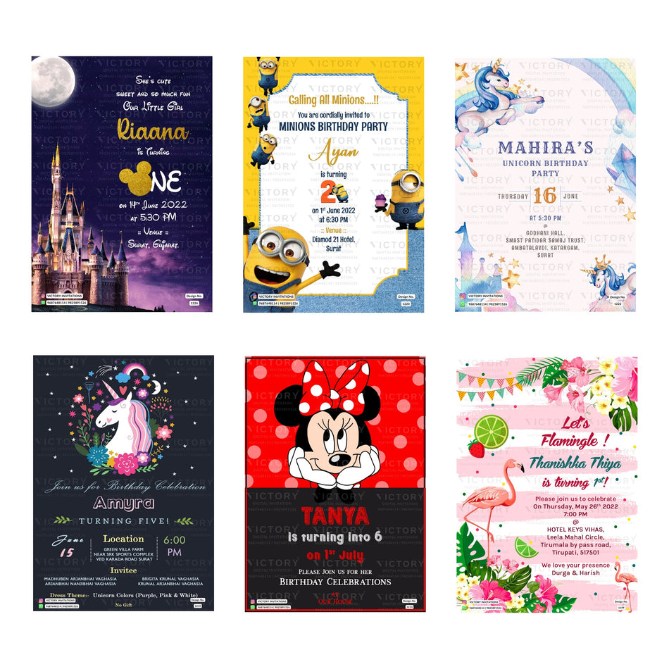 Custom Birthday Invitation Template, Editable Digital Party Invite, Printable Birthday Party Invitation Bundle, Personalizable Invite Design   