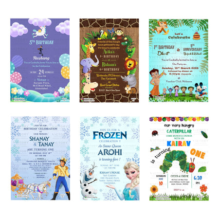 Custom Birthday Invitation Template, Editable Digital Party Invite, Printable Birthday Party Invitation Bundle, Personalizable Invite Design   
