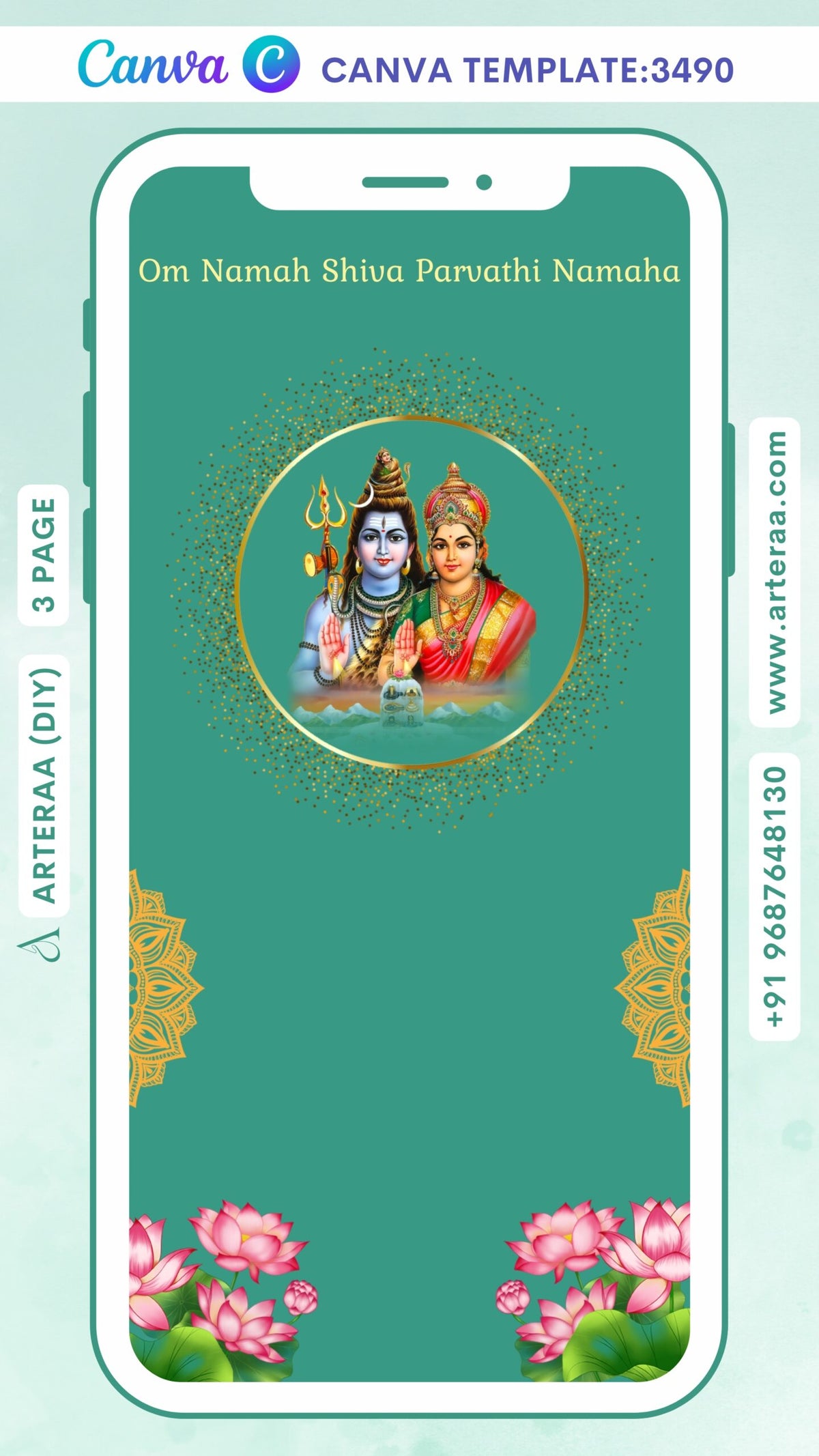 Engagement ceremony invitation Canva Editable video Template in english language with diamond ring, couple doodle as night theme design 3490