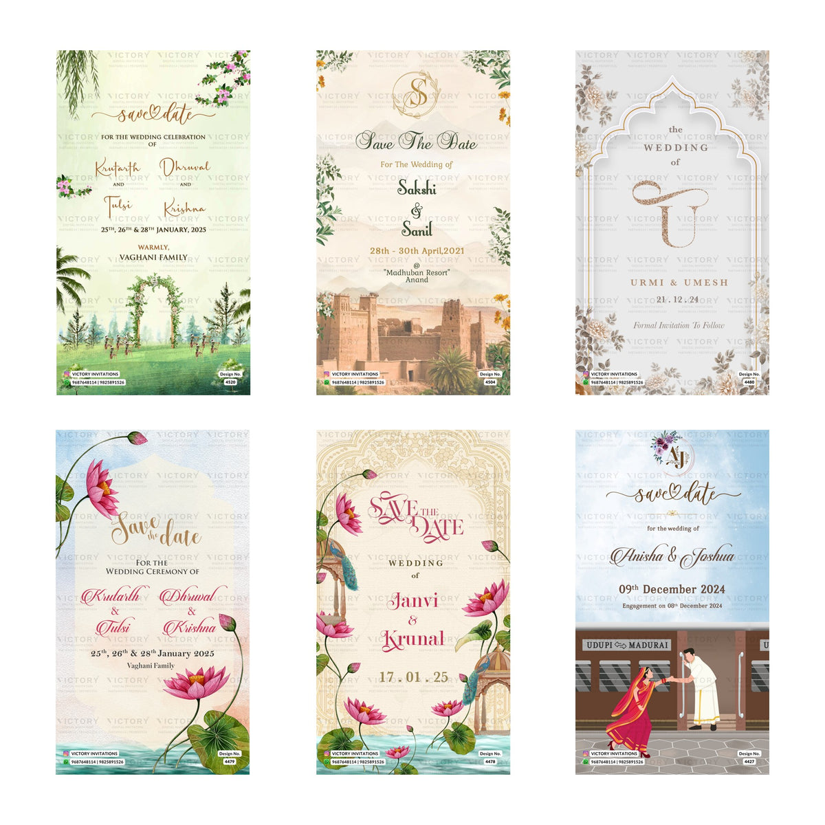 Janvi & Krunal Wedding Invitation Template, Editable Digital Indian Marriage Invite, Printable Cultural Ceremony Bundle, Personalizable Event Design   