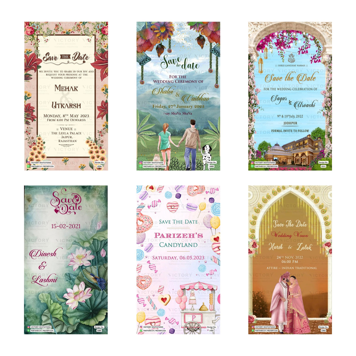 Mehak & Utkarsh Save the Date Invitation Template, Editable Digital Indian Marriage Invite, Printable Cultural Ceremony Bundle, Personalizable Event Design   