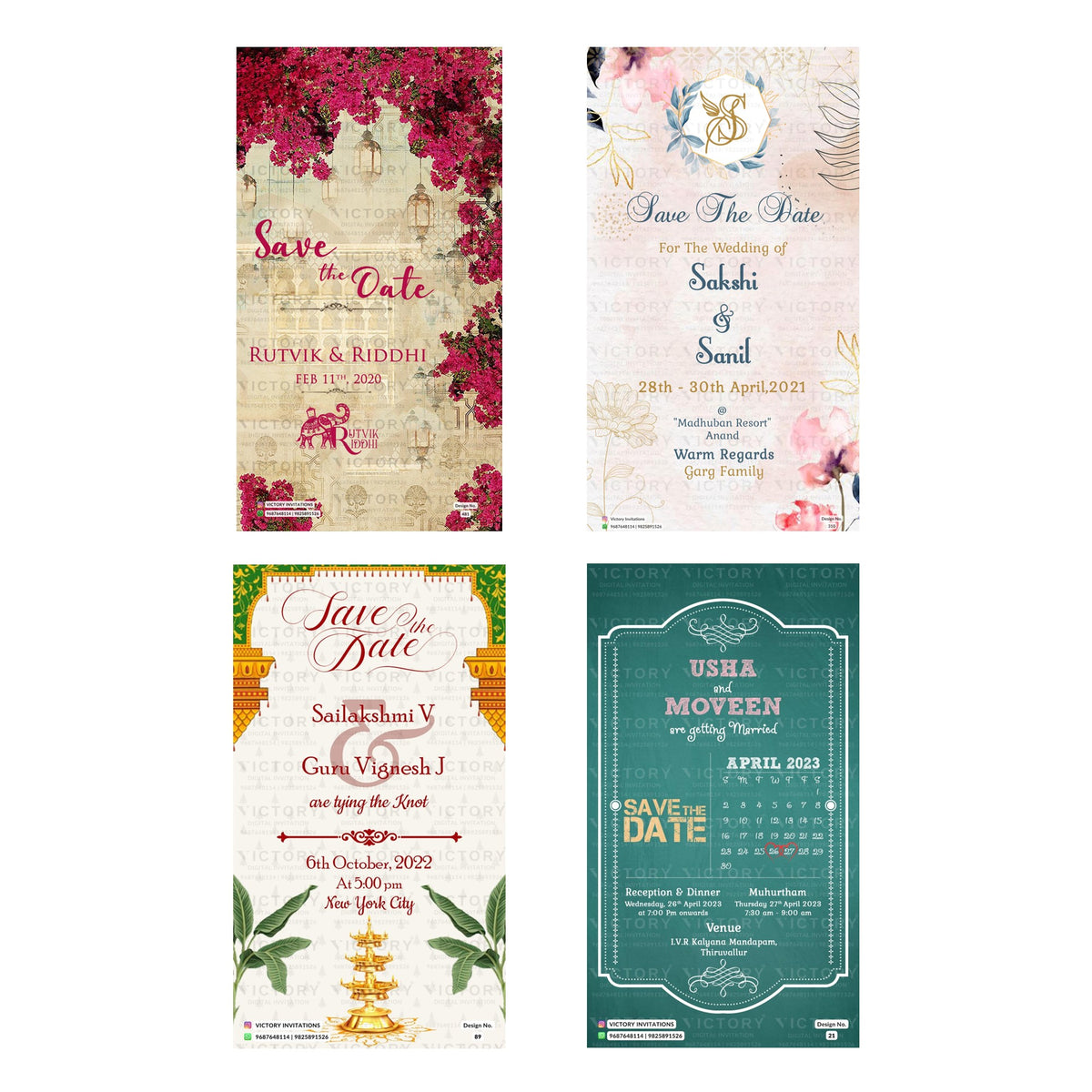 Rutvik & Riddhi Save the Date Invitation Template, Editable Digital Indian Marriage Invite, Printable Cultural Ceremony Bundle, Personalizable Event Design   