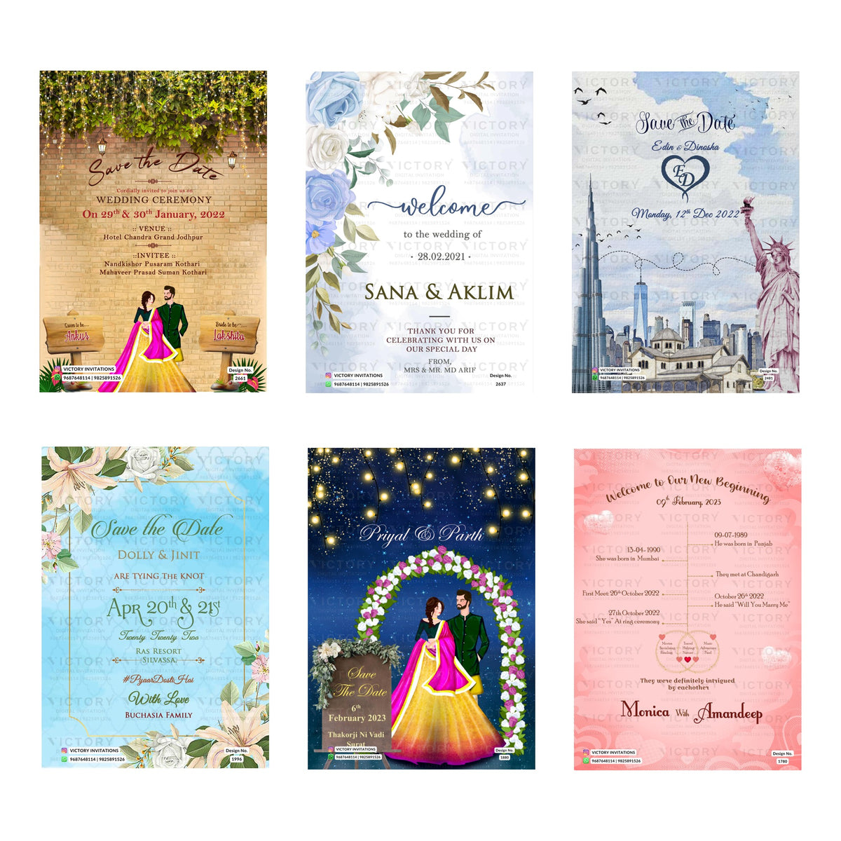 Sana & Aklim Save the Date Invitation Template, Editable Digital Indian Marriage Invite, Printable Cultural Ceremony Bundle, Personalizable Event Design   