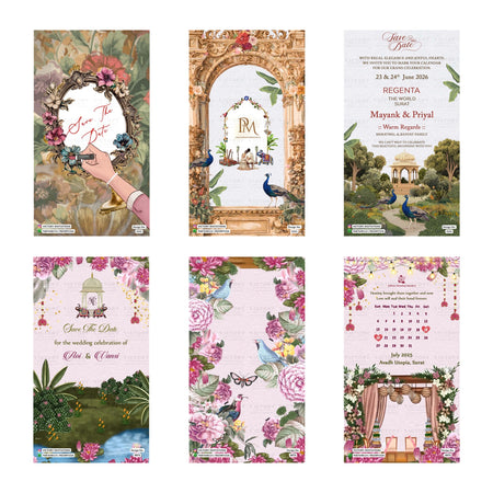 Mayank & Priyal Save the Date Invitation Template, Editable Digital Indian Marriage Invite, Printable Cultural Ceremony Bundle, Personalizable Event Design