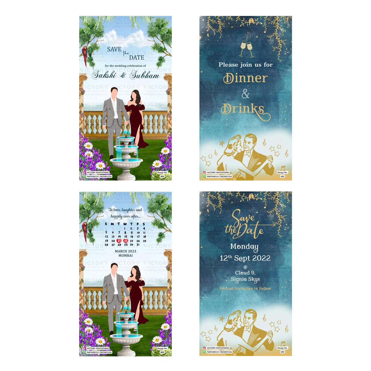 Sakshi & Subham Save the Date Invitation Template, Editable Digital Indian Marriage Invite, Printable Cultural Ceremony Bundle, Personalizable Event Design