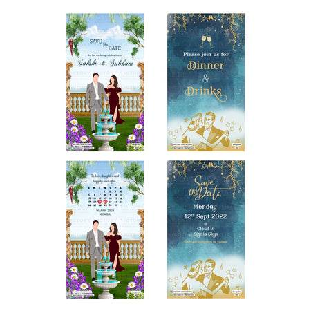 Sakshi & Subham Save the Date Invitation Template, Editable Digital Indian Marriage Invite, Printable Cultural Ceremony Bundle, Personalizable Event Design