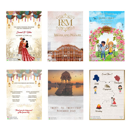 Suneel & Usha Wedding Invitation Template, Editable Digital Indian Marriage Invite, Printable Cultural Ceremony Bundle, Personalizable Event Design