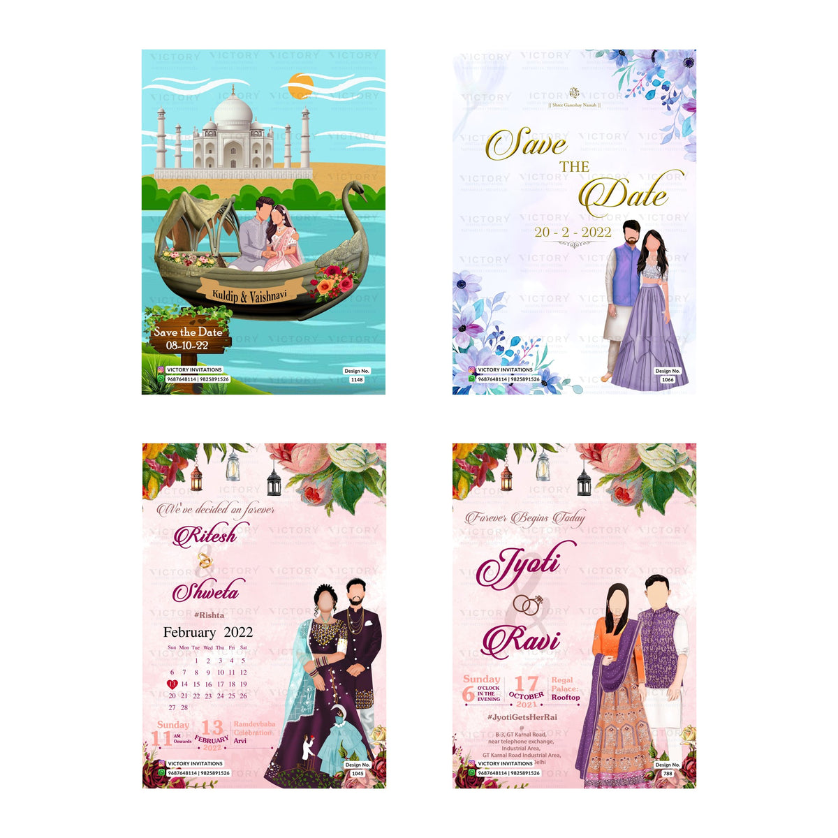 Kuldip & Vaishnavi Save the Date Invitation Template, Editable Digital Indian Marriage Invite, Printable Cultural Ceremony Bundle, Personalizable Event Design   