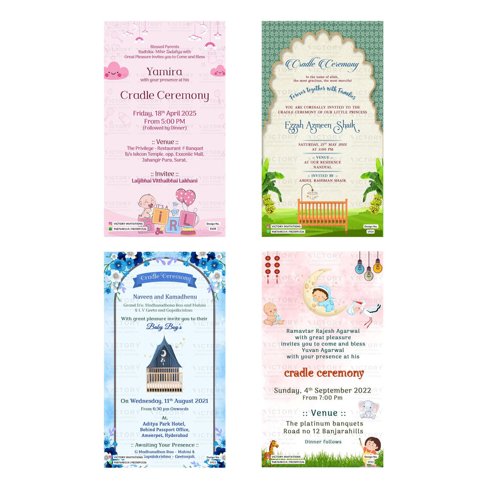 Yamira Cradle Ceremony Invitation Template, Editable Digital Indian Marriage Invite, Printable Cultural Ceremony Bundle, Personalizable Event Design   