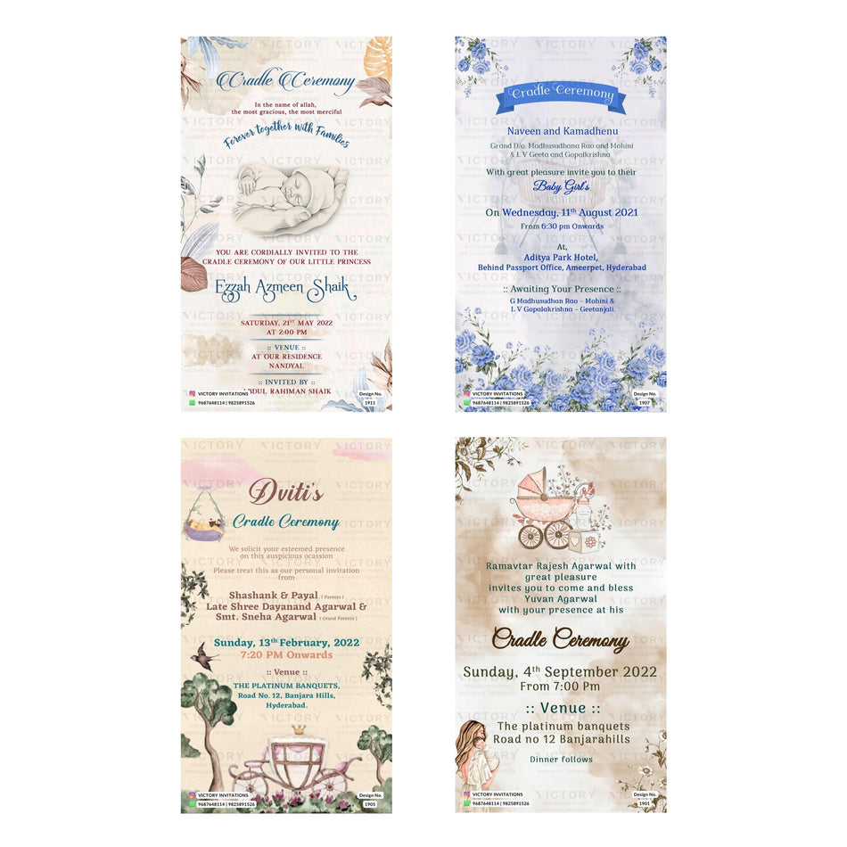 Dviti's Cradle Ceremony Invitation Template, Editable Digital Indian Marriage Invite, Printable Cultural Ceremony Bundle, Personalizable Event Design   