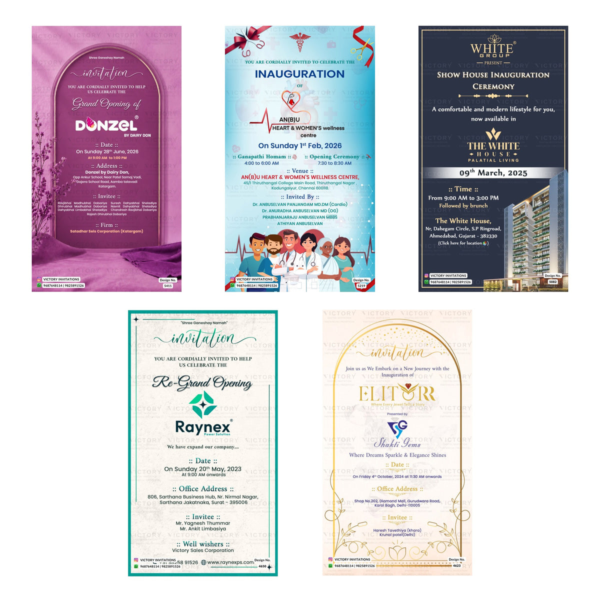 Donzel Grand Opening Invitation Template, Editable Digital Indian Marriage Invite, Printable Cultural Ceremony Bundle, Personalizable Event Design   