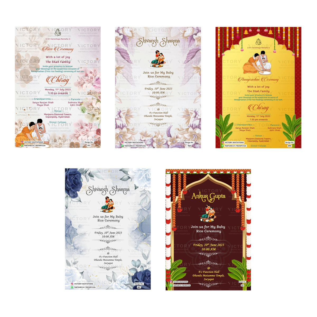 Shivansh Sharma Rice Ceremony Invitation Template, Editable Digital Indian Marriage Invite, Printable Cultural Ceremony Bundle, Personalizable Event Design