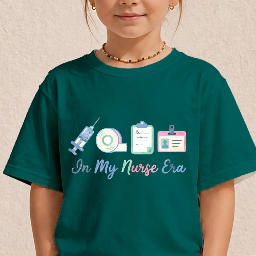 Future Nurse Youth Shirt Design, In My Nurse Era SVG, Cute Childrens Medical Clipart PNG